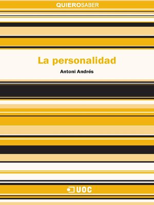 cover image of La personalidad